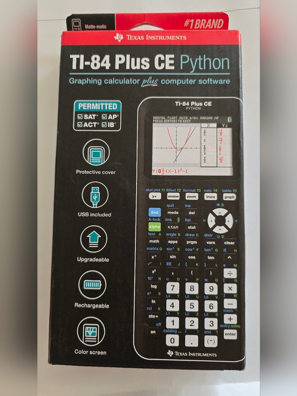 Texas Instruments TI-84 Plus CE Python Graphing Calculator - Black